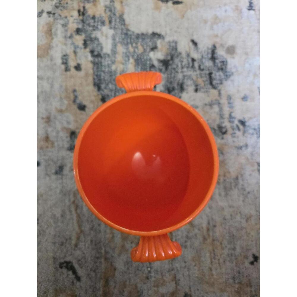Homer Laughlin China Orange Fiesta Mug Ornate Tangerine Cup - Picture 4 of 5